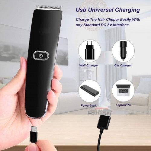 One-Button Cordless Hair Clipper Trimmer Kit with Stainless Steel Blades, 3/6/9/12mm Detachable Combs for Kids, Adults - Toytexx One-Button Cordless Hair Clipper Trimmer Kit with Stainless Steel Blades, 3/6/9/12mm Detachable Combs for Kids, Adults - Toytexx